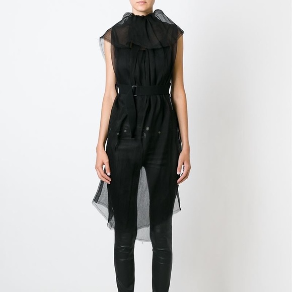 Ann Demeulemeester black silk dress - Picture 2 of 7
